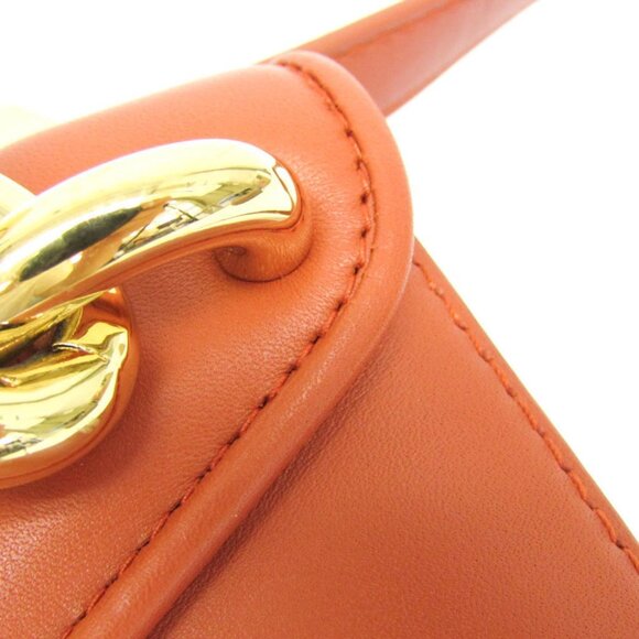 BOTTEGA VENETA Orange Leather Shoulder Bag - Picture 12 of 16